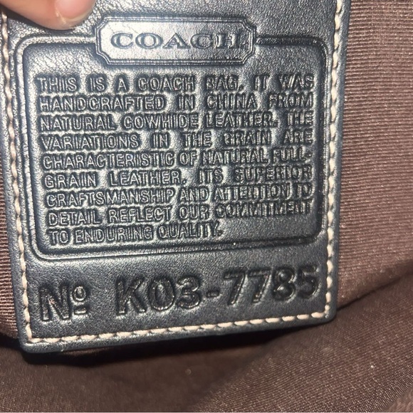 Vintage Y2K Coach signature Demi black leather shoulder bag - Picture 8 of 16